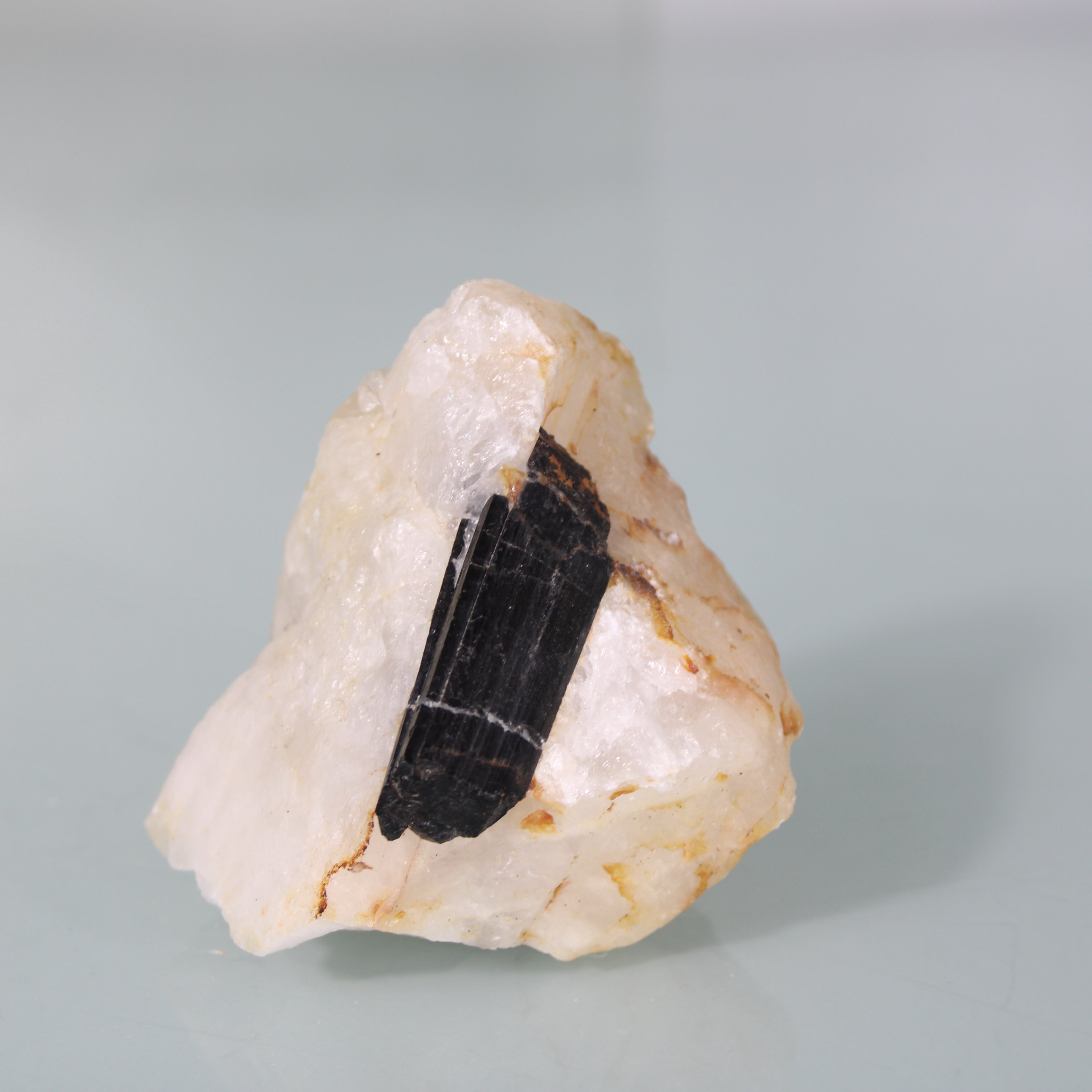 Black Tourmaline in the Matrix – Crystalline Strength over Quartz