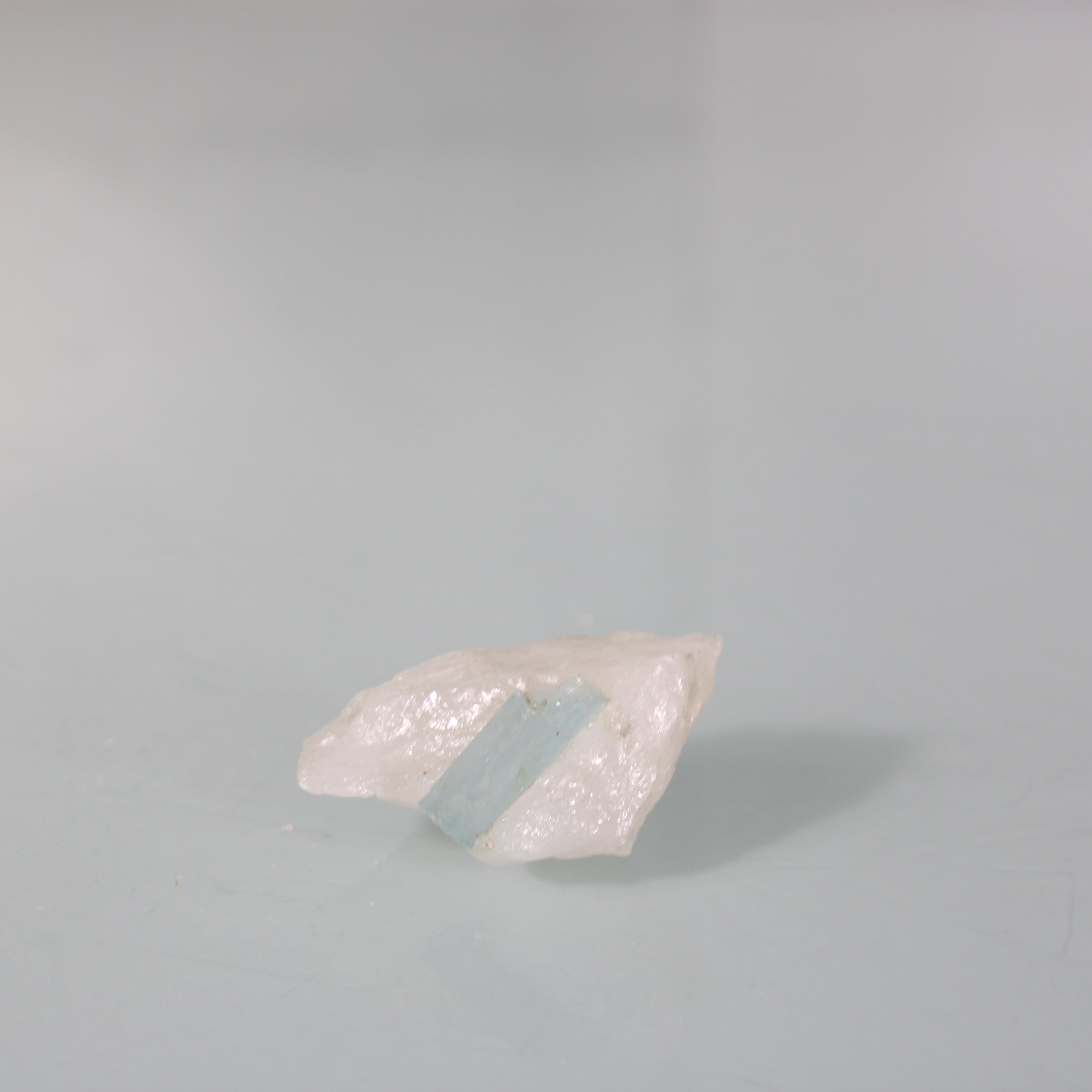 Aquamarine in Quartz Matrix