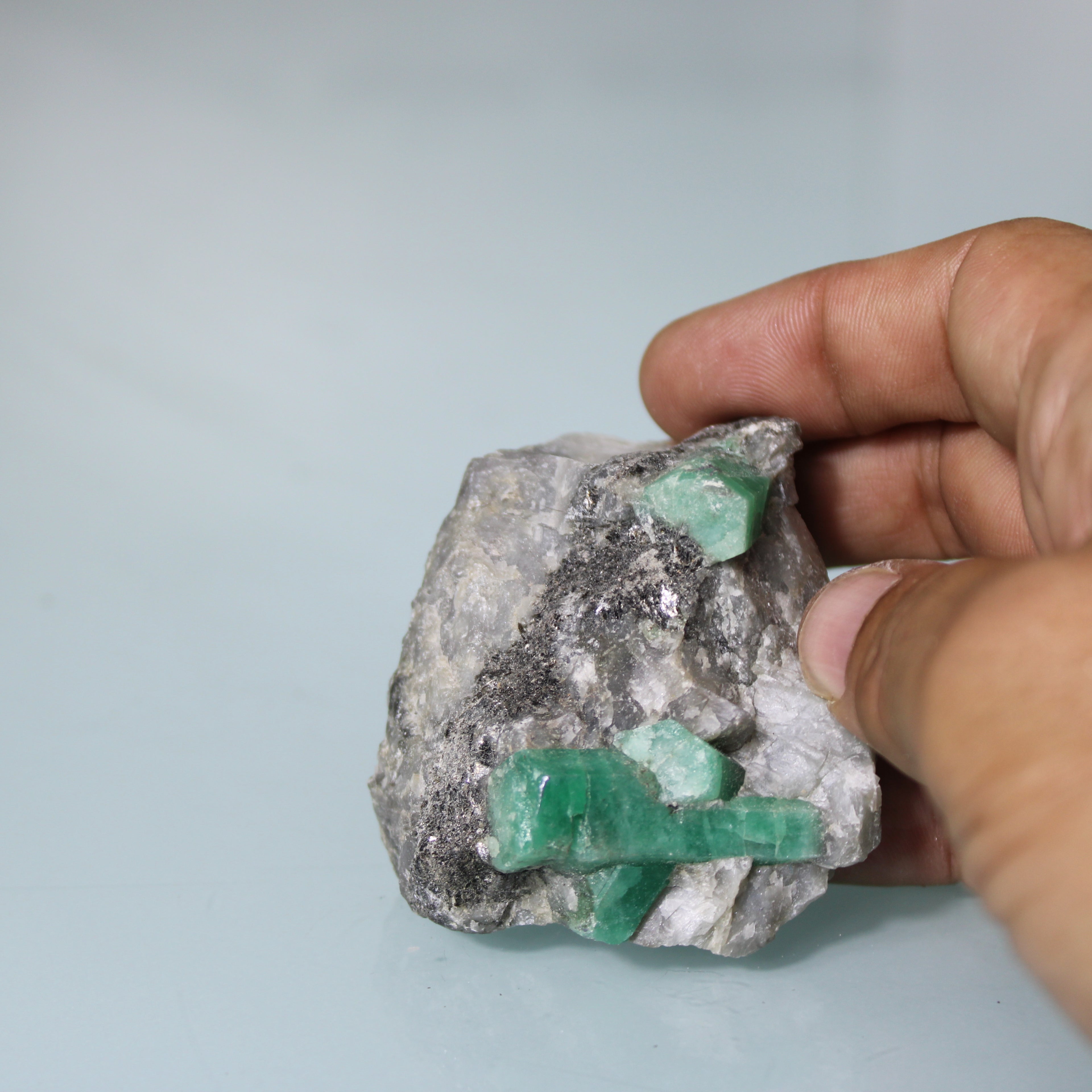 Emerald Crystals in Matrix – Natural Shine