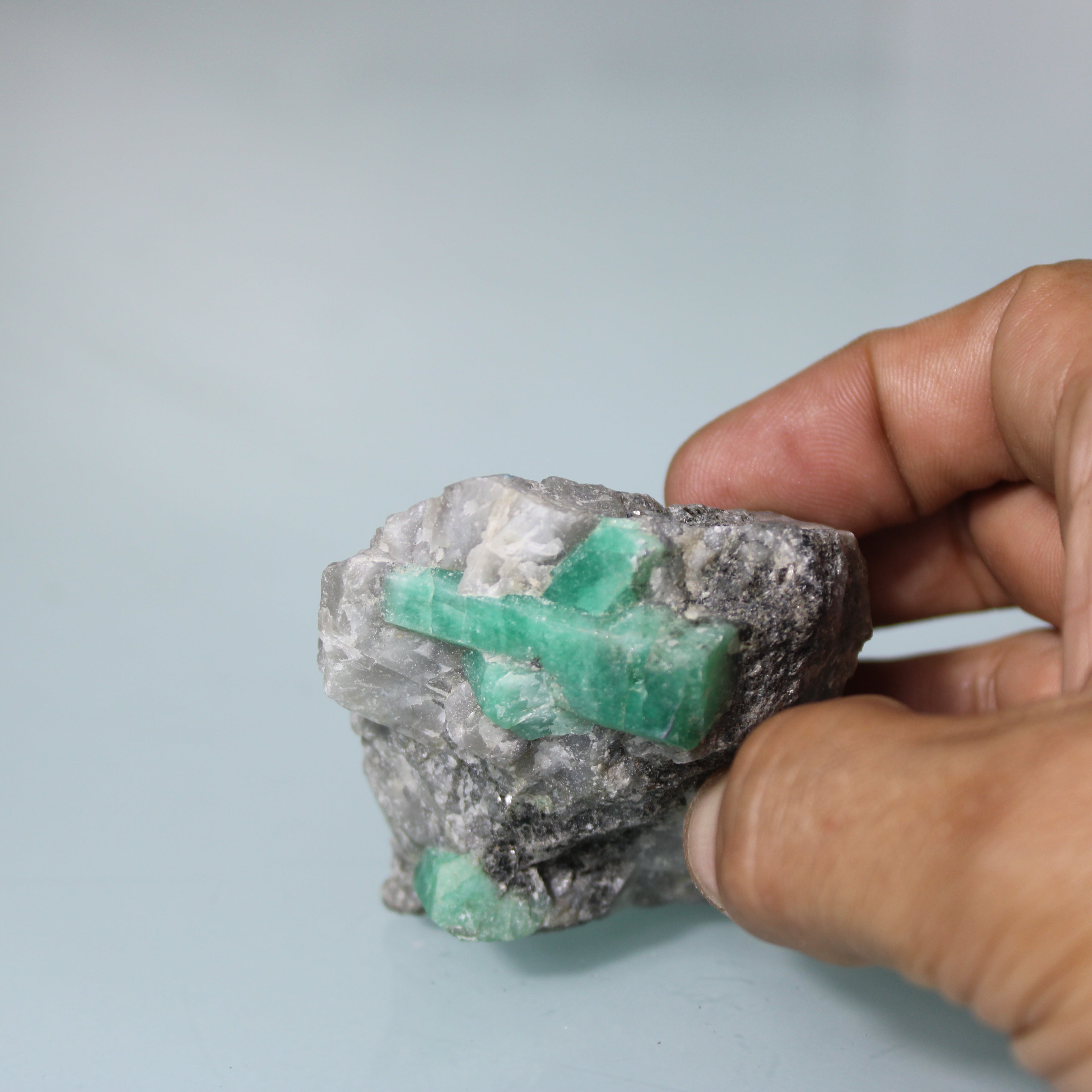 Emerald Crystals in Matrix – Natural Shine