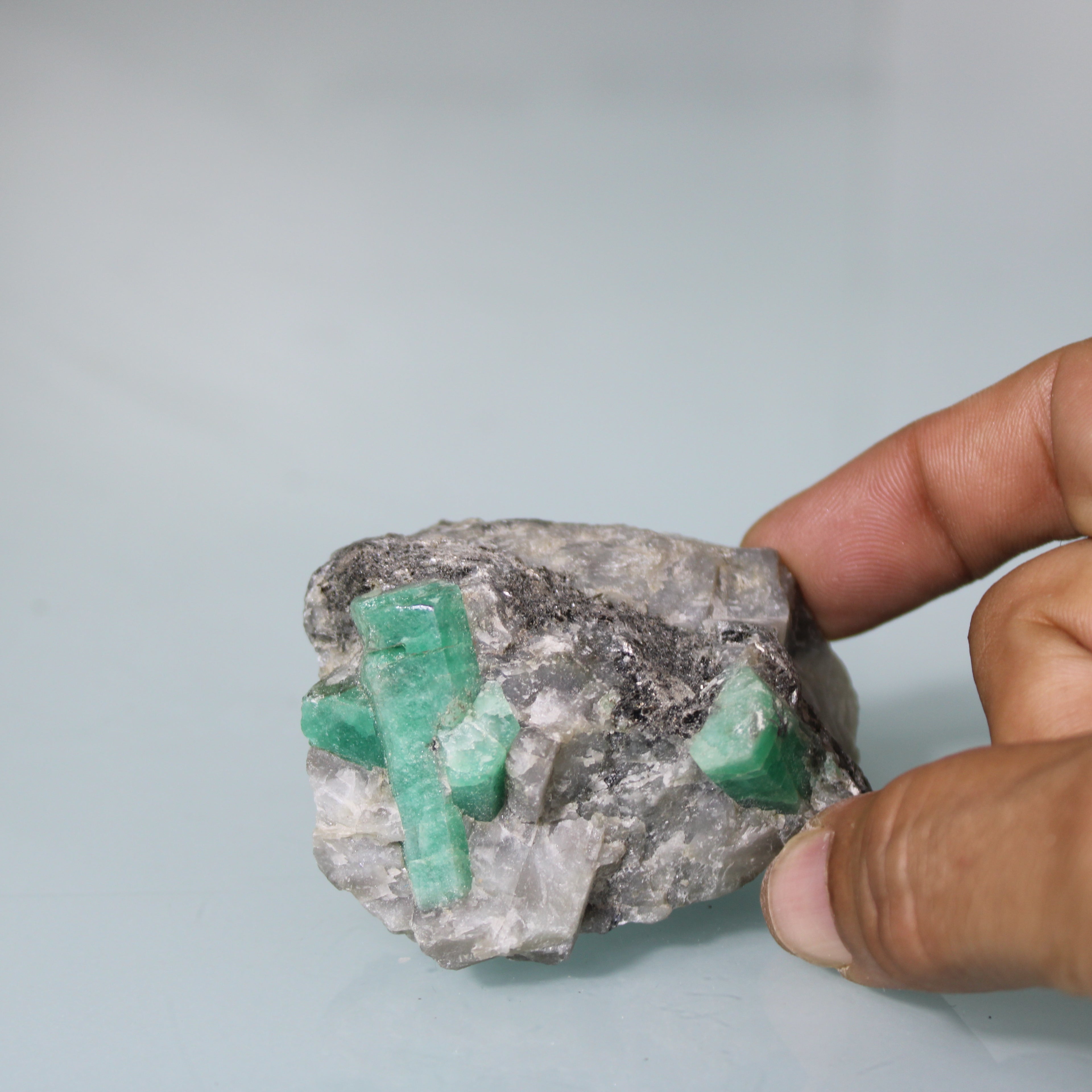 Emerald Crystals in Matrix – Natural Shine