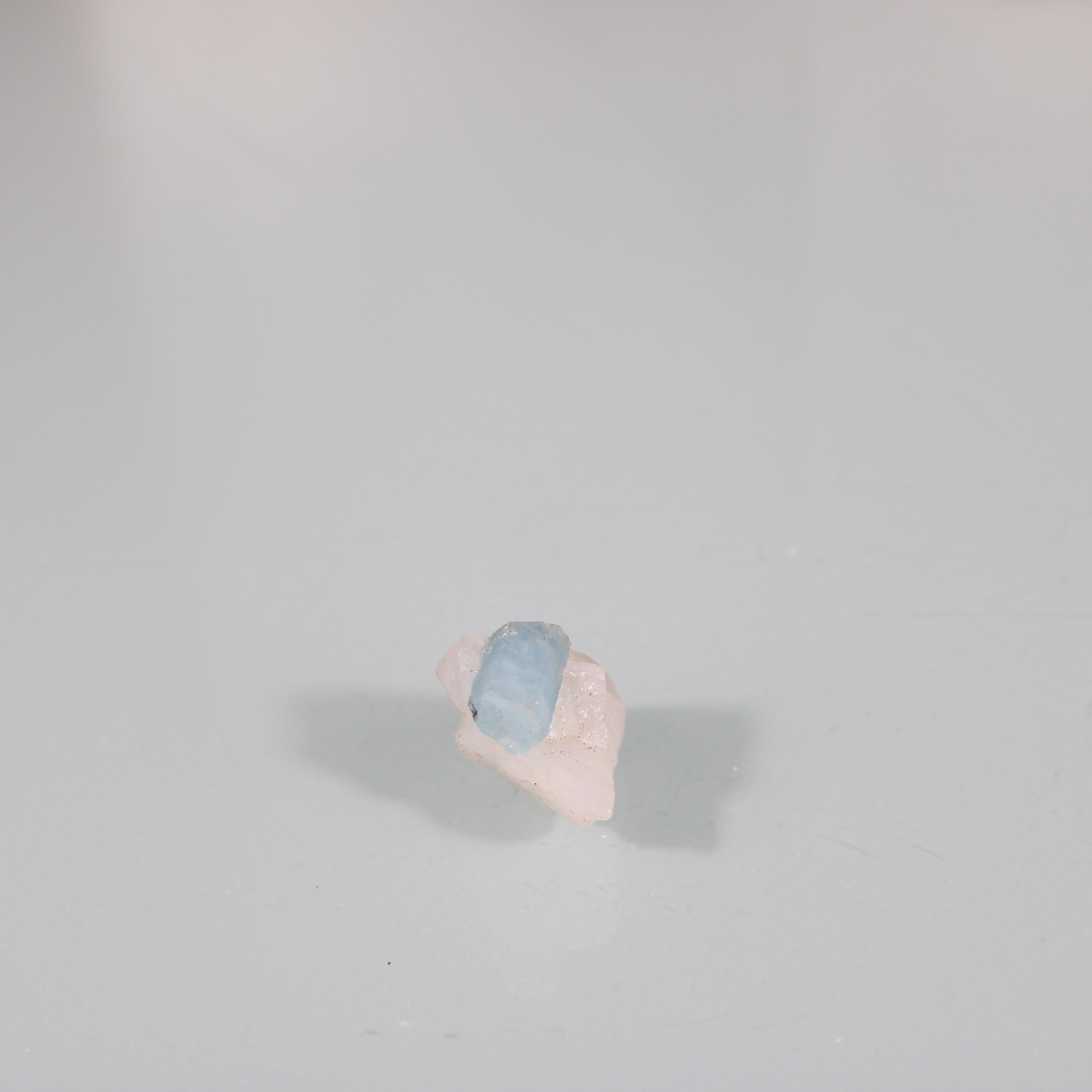 Aquamarine Crystal with Visible Matrix Termination – High Value Miniature