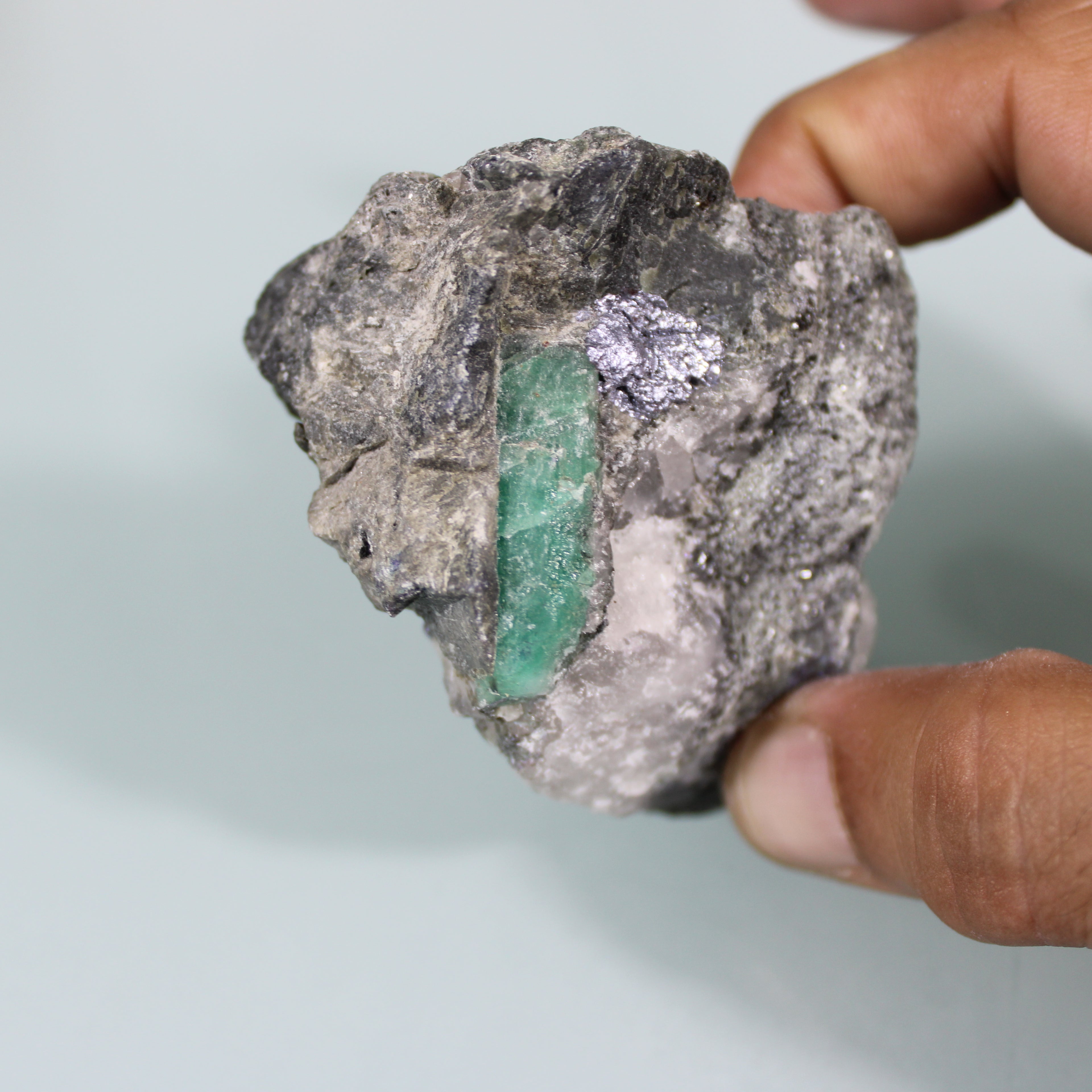 Living Green Emerald in the Matrix