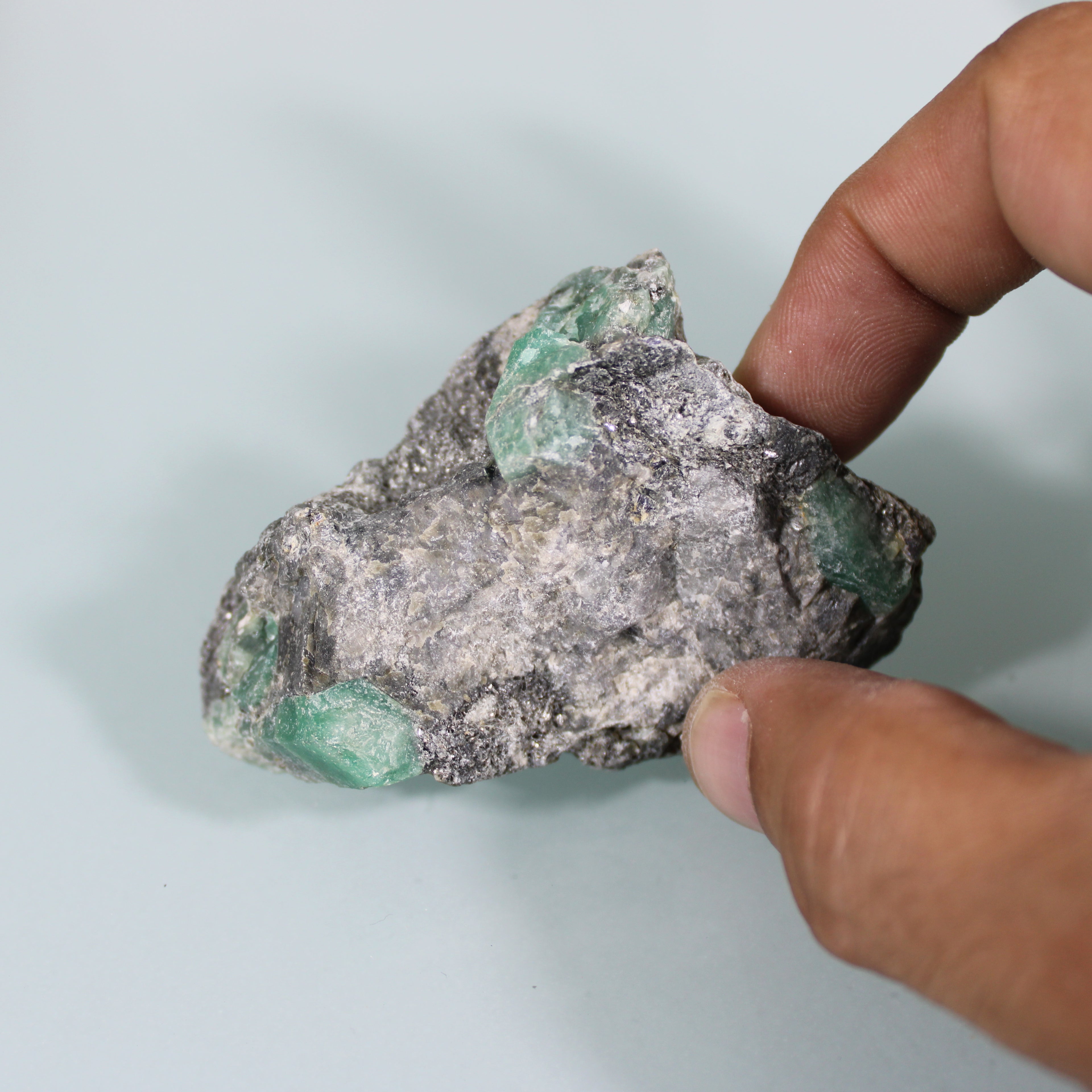 Emerald Crystals in the Matrix