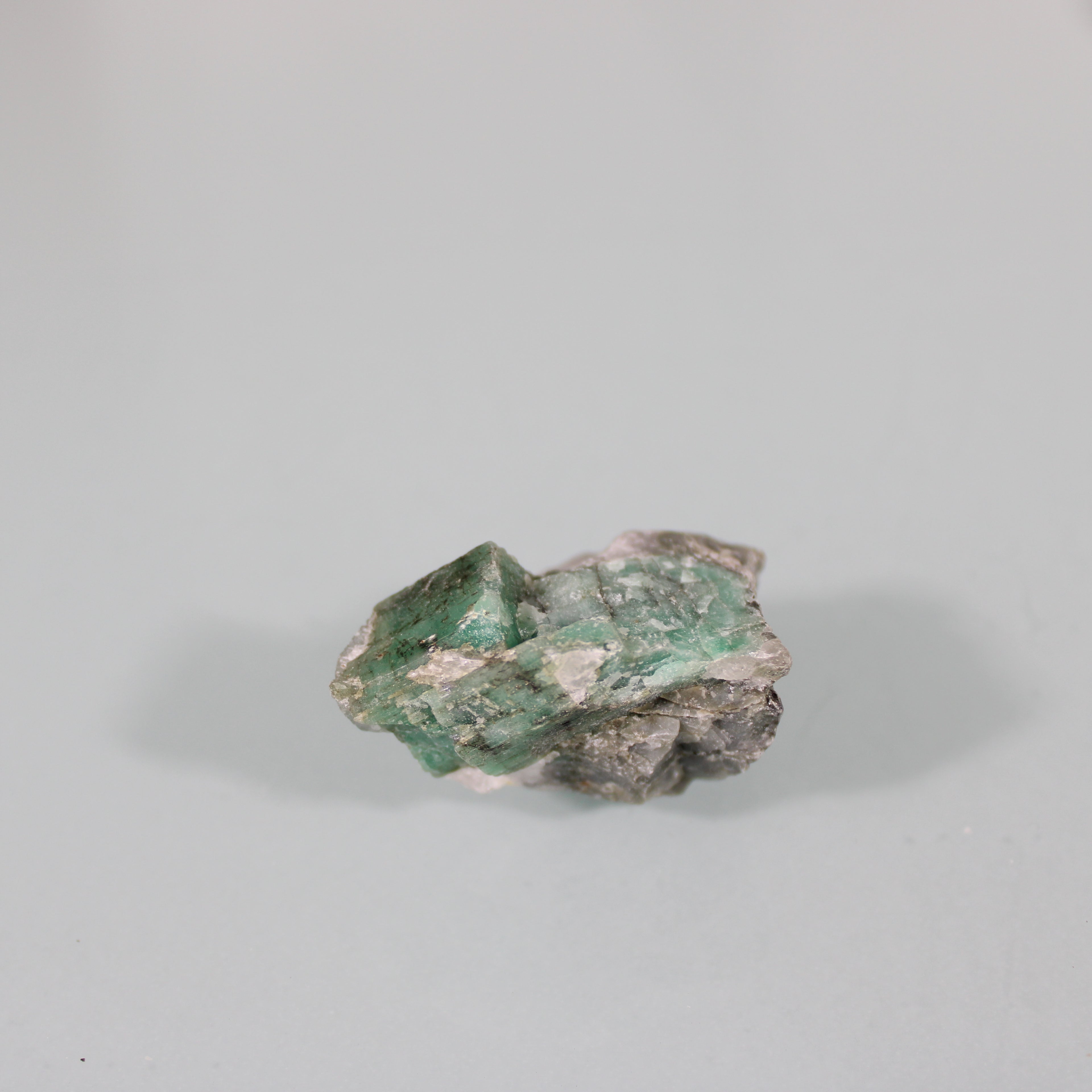 Rough Emerald in the Matrix