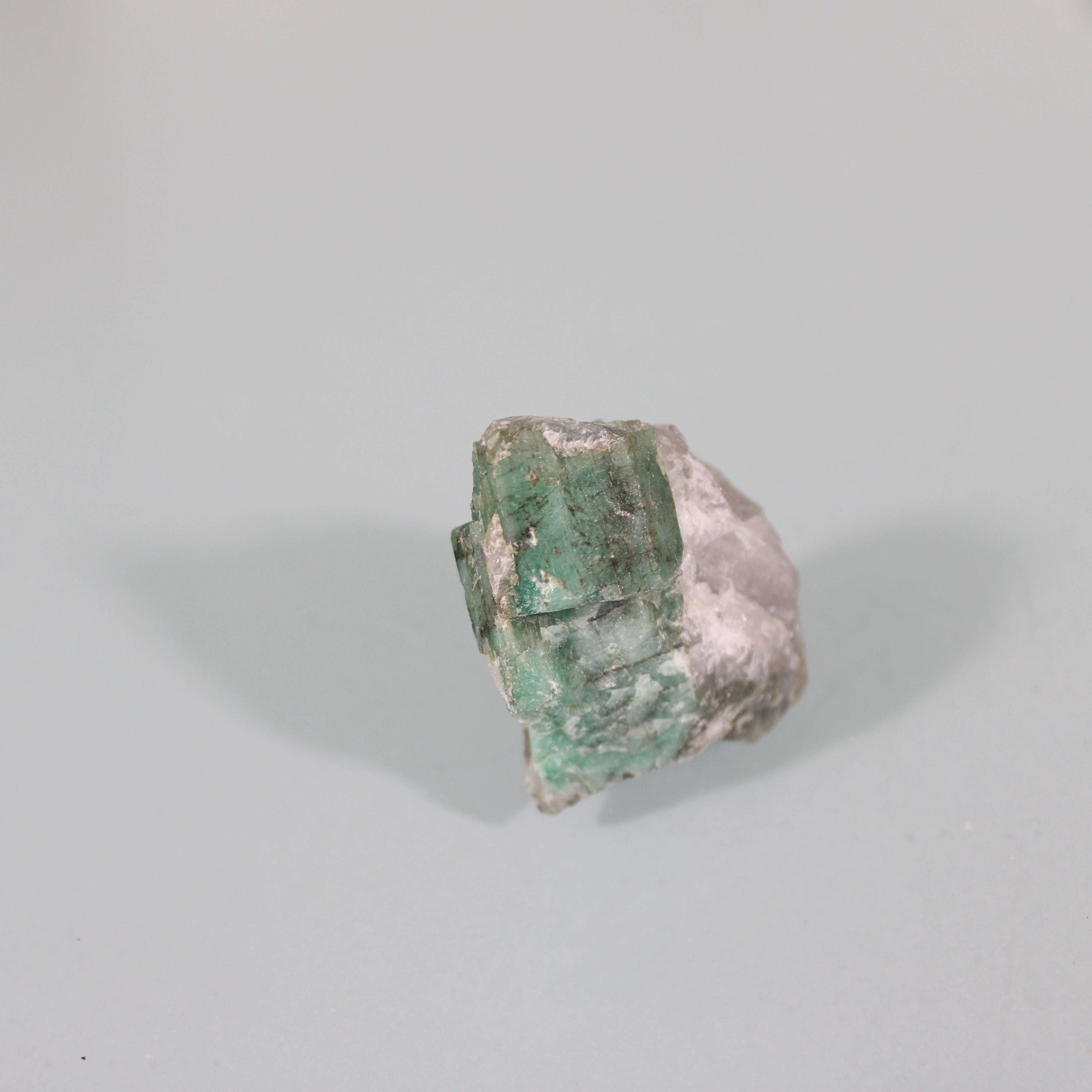 Rough Emerald in the Matrix