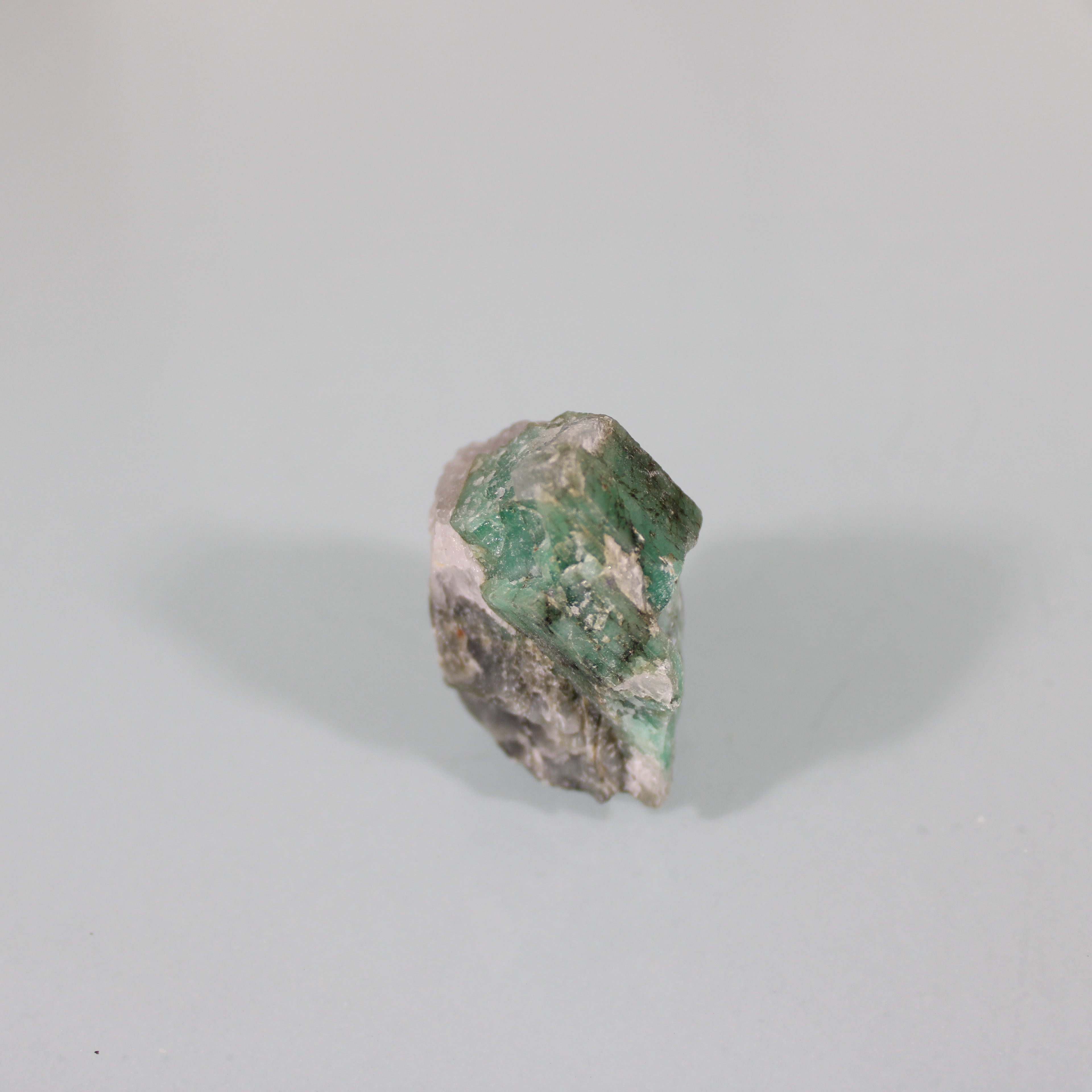 Rough Emerald in the Matrix