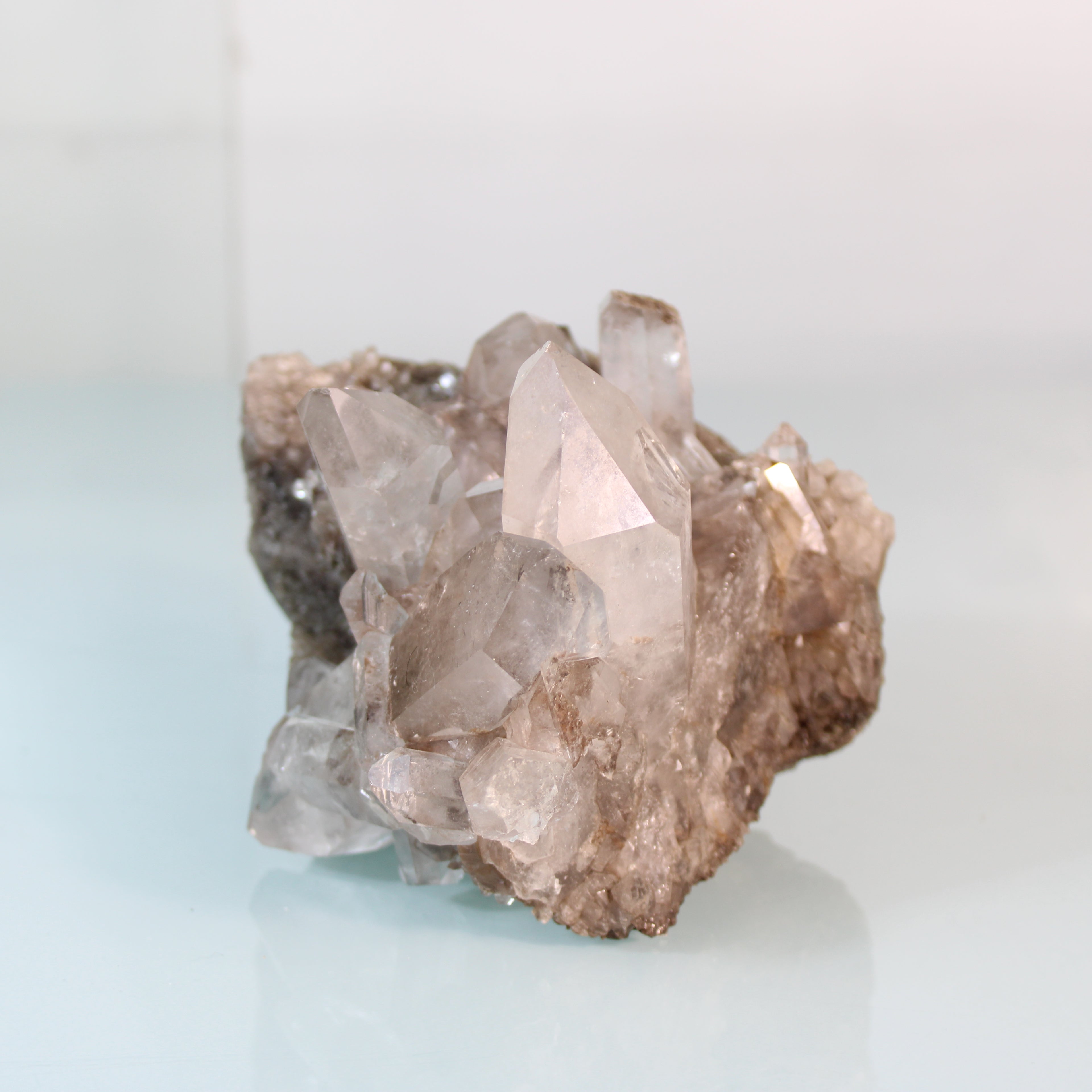 Quartz Crystal Aggregate in Matrix – Natural Shine and Authentic Texture
