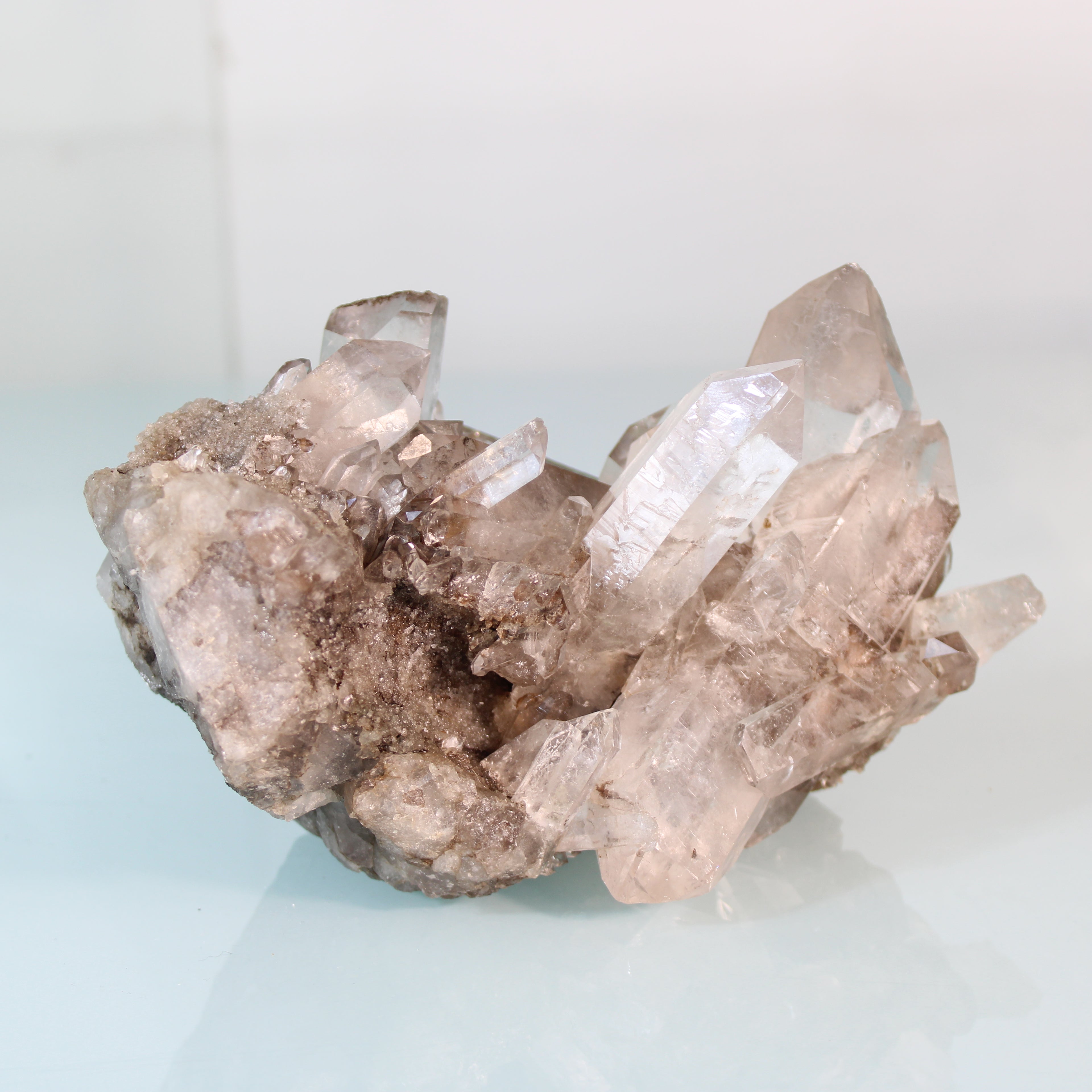 Quartz Crystal Aggregate in Matrix – Natural Shine and Authentic Texture