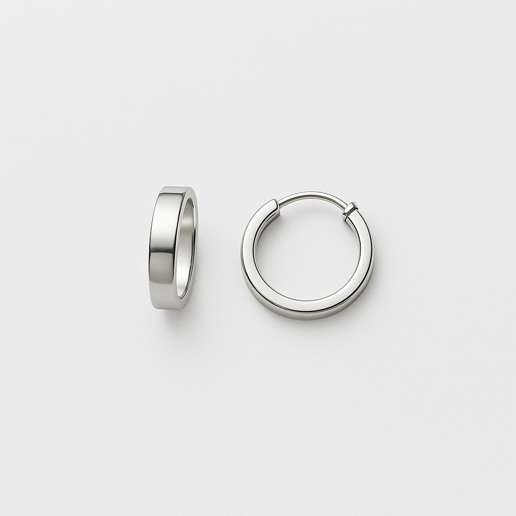 925 Sterling Silver Hoop Earrings