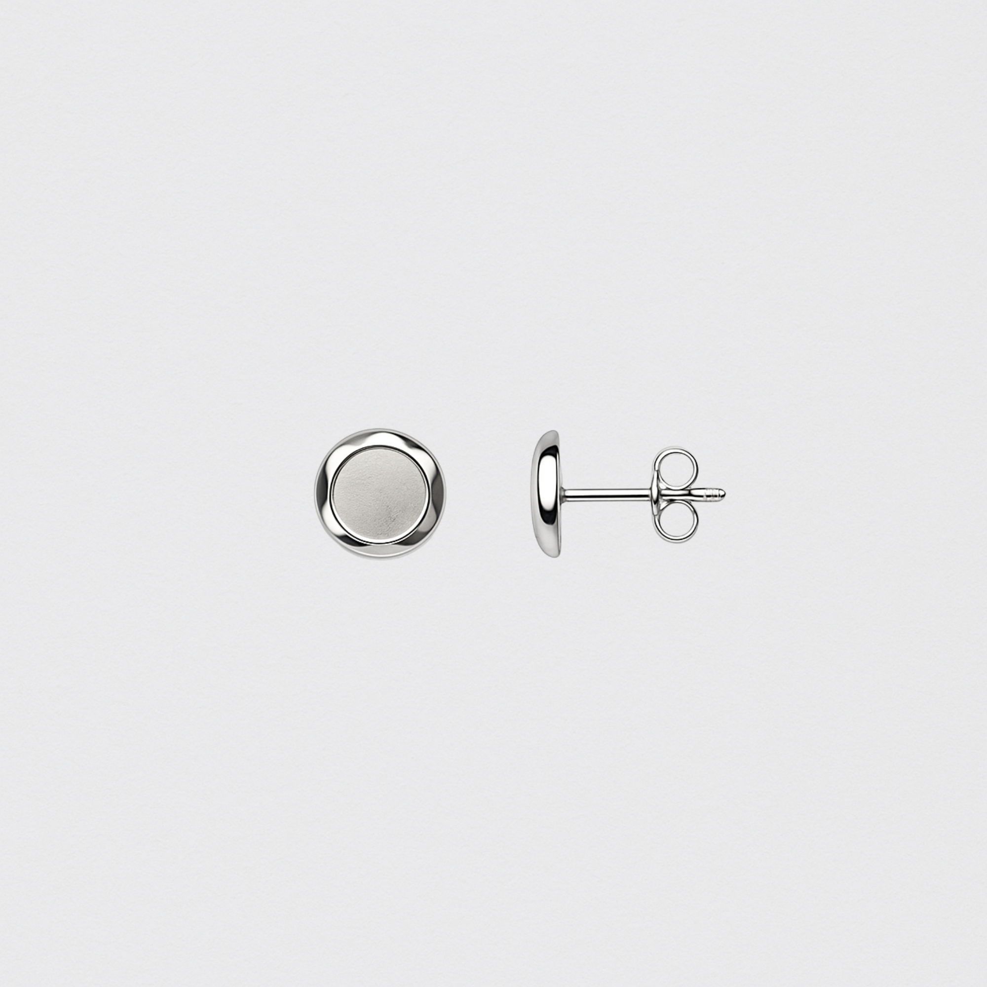 925 Sterling Silver Earrings with Geometric Design
