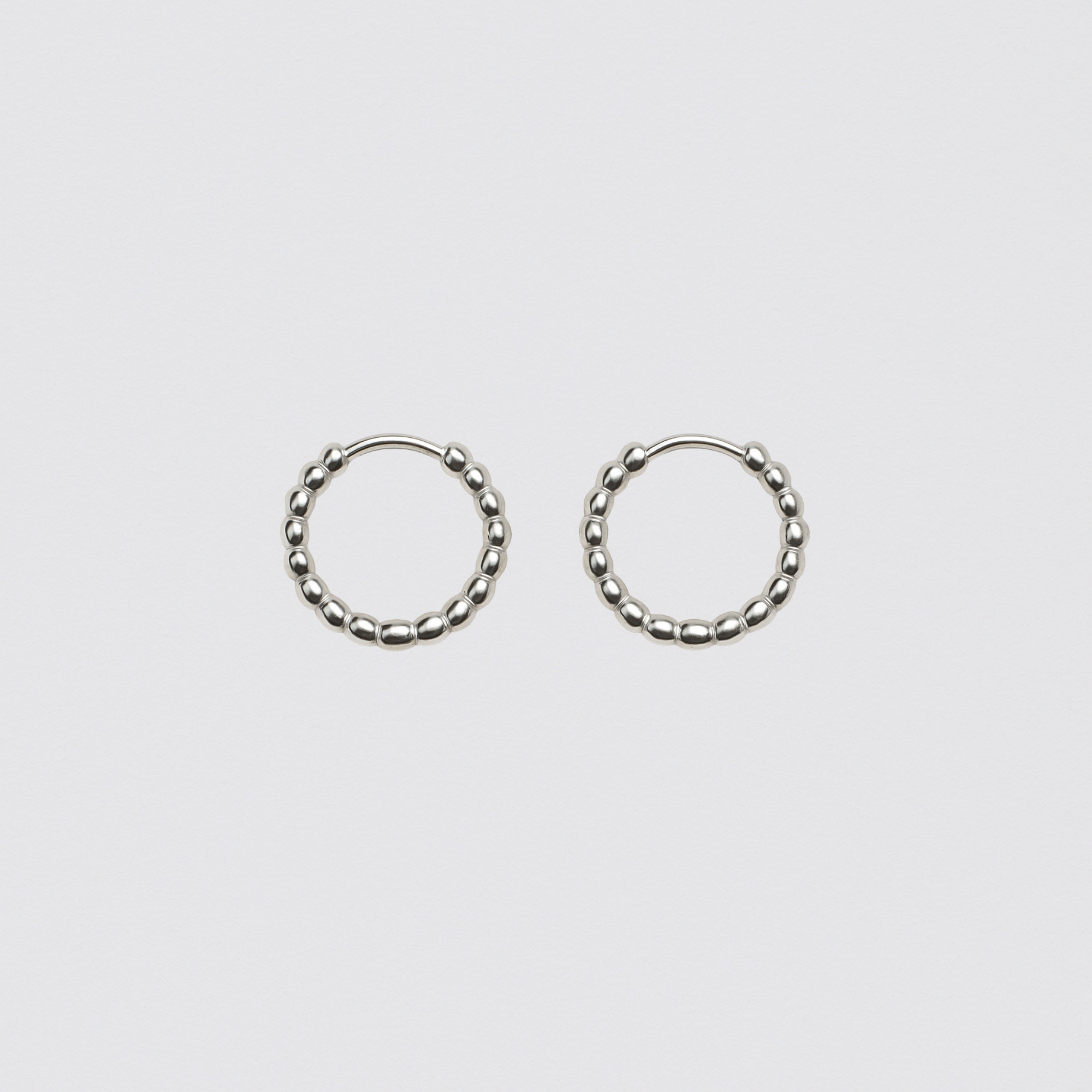 925 Sterling Silver Earrings with Bead Design