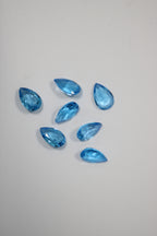 Topázios Gota Azul Suisse 8 x 12 mm – Lote de 7 Unidades (24,10 ct)