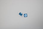 Topázios Quadrados Azul Suisse 7 mm – Lote de 2 Unidades (4,36 ct)