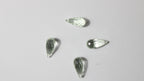 Prasiolita Natural Briolet– Lote com 4 Unidades (19,45 ct no total)