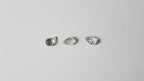 Prasiolita Natural Briolet– Lote com 3 Unidades (6,14 ct no total)