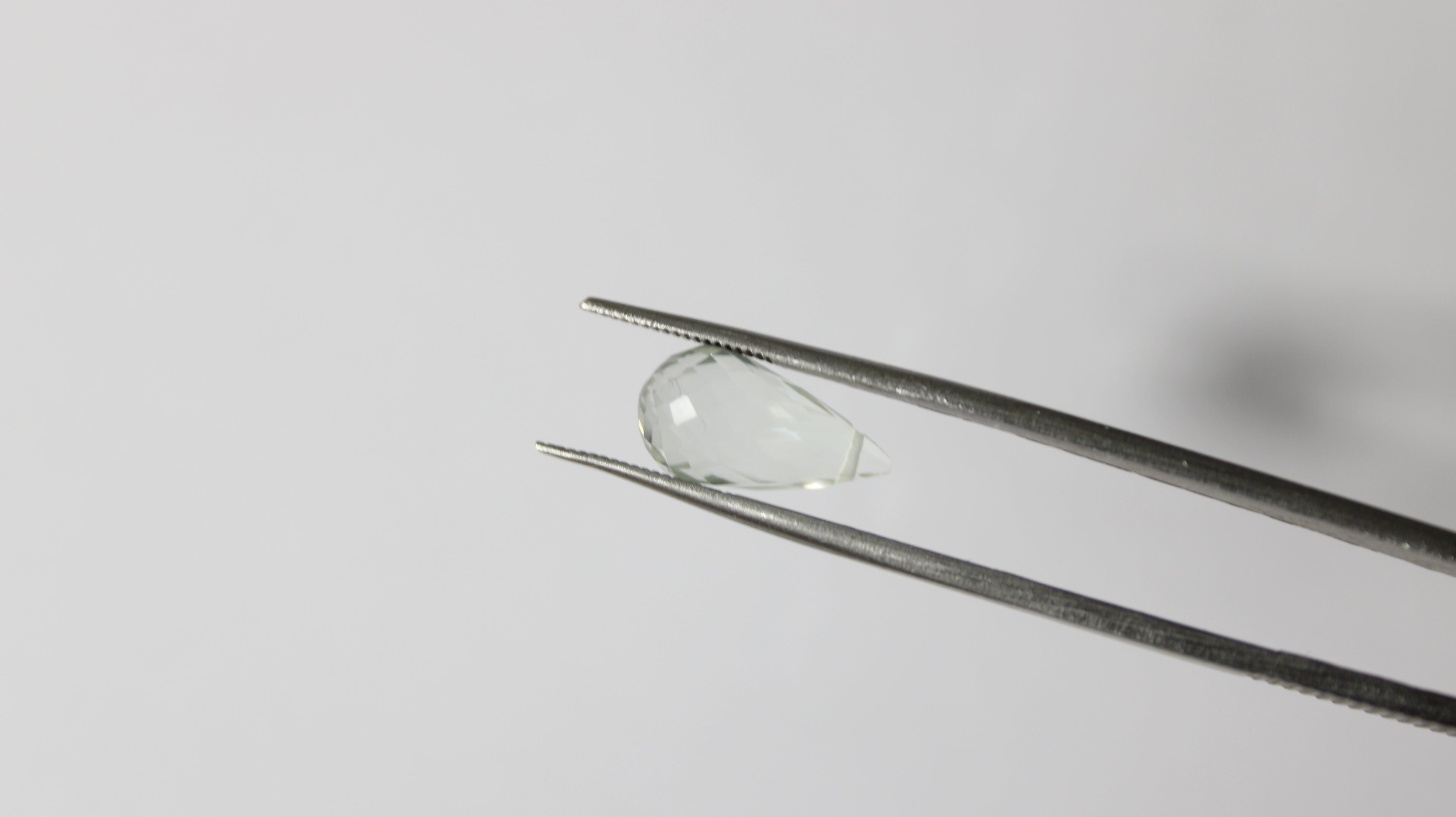 Prasiolita Natural Briolet– Lote com 2 Unidades (14,85 ct no total)