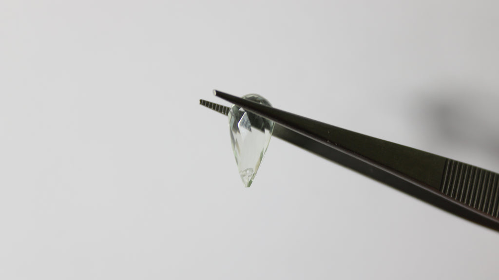 Prasiolita Natural Briolet– Lote com 2 Unidades (14,85 ct no total)
