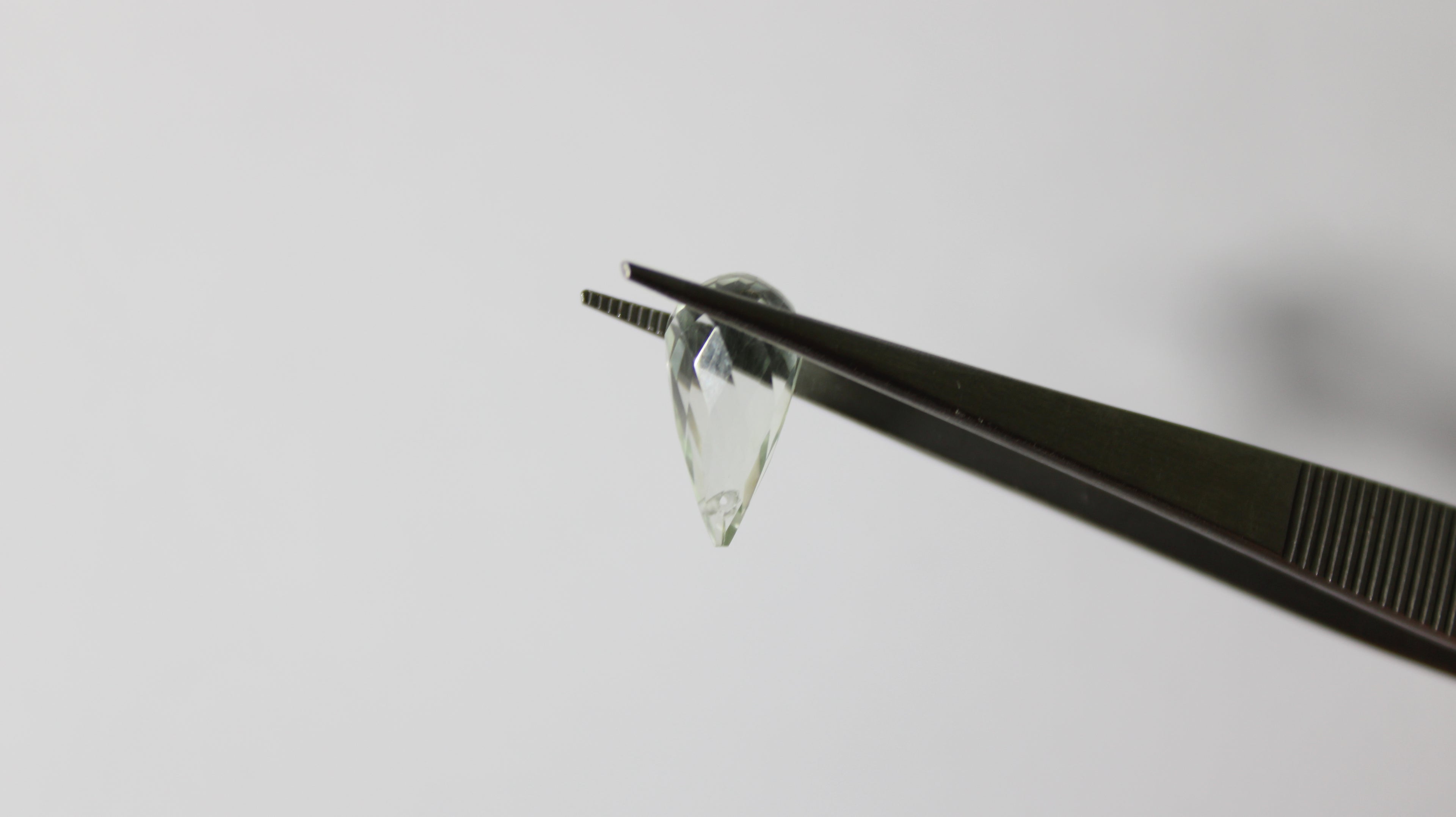 Prasiolita Natural Briolet– Lote com 2 Unidades (14,85 ct no total)