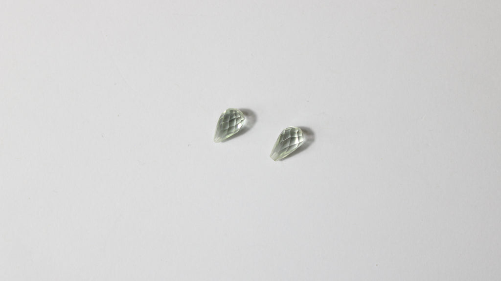 Prasiolita Natural Briolet – Lote com 2 Unidades (2,92 ct no total)