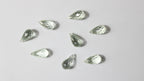 Prasiolita Natural Briolet – Lote com 8 Unidades (31,18 ct no total)