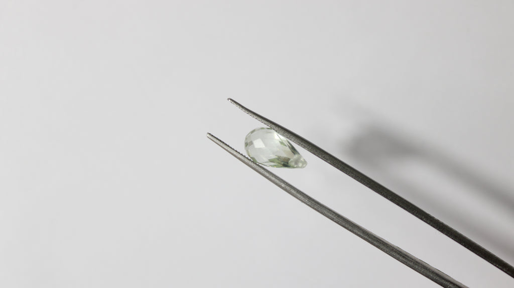 Prasiolita Natural Briolet – Lote com 8 Unidades (31,18 ct no total)