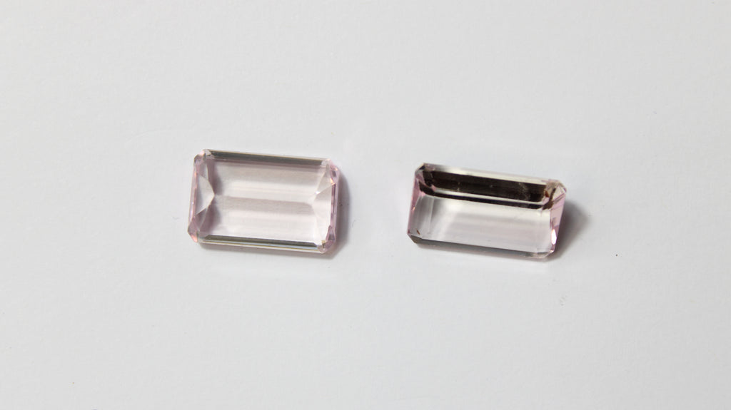 Kunzita Natural Retangular – Lote com 2 Unidades (25,62 ct no total)