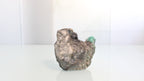 Canga de Esmeralda com Escultura de Buda – Obra Espiritual Entalhada em Rocha Natural