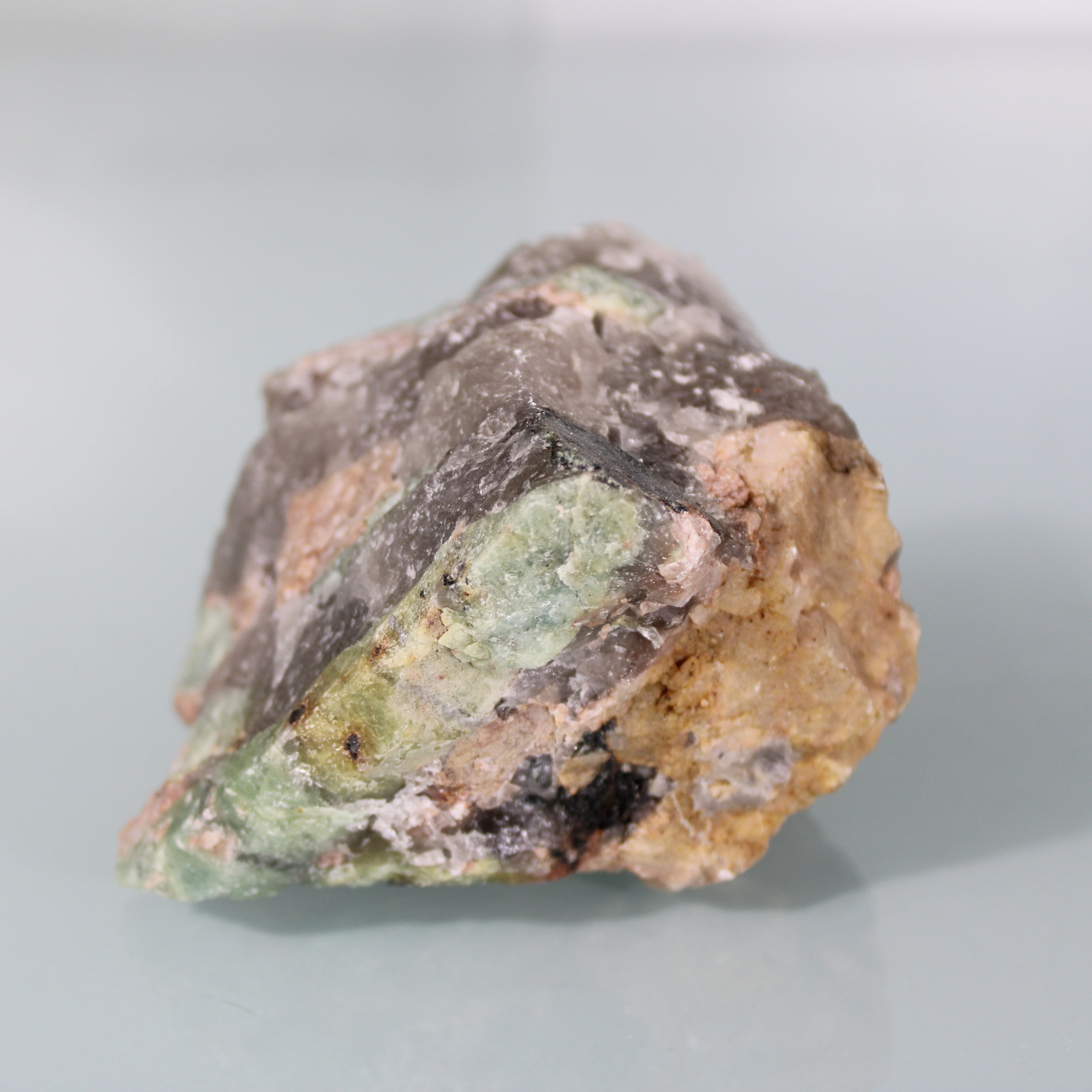 Raw Block with Aquamarine Inclusions in the Matrix