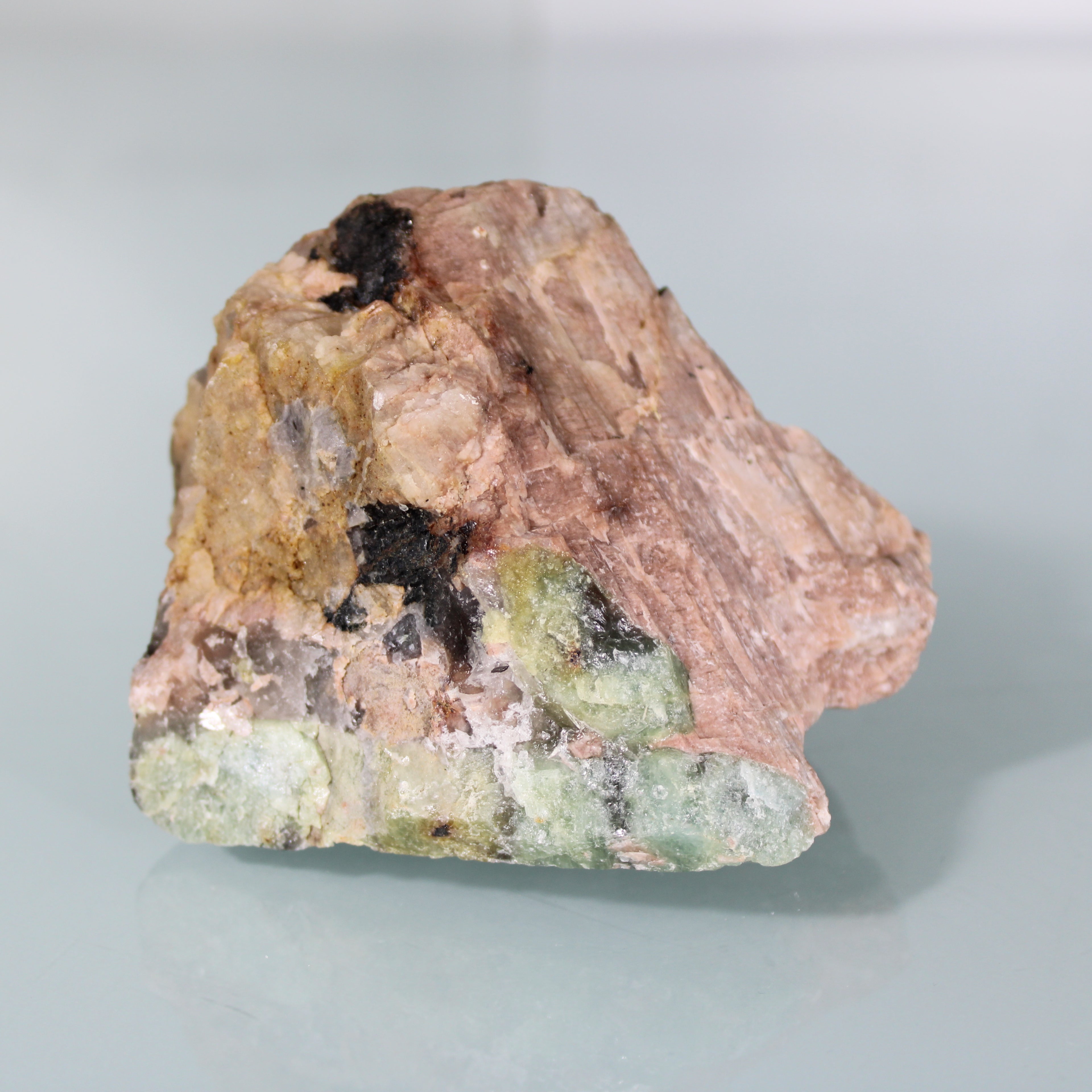 Raw Block with Aquamarine Inclusions in the Matrix