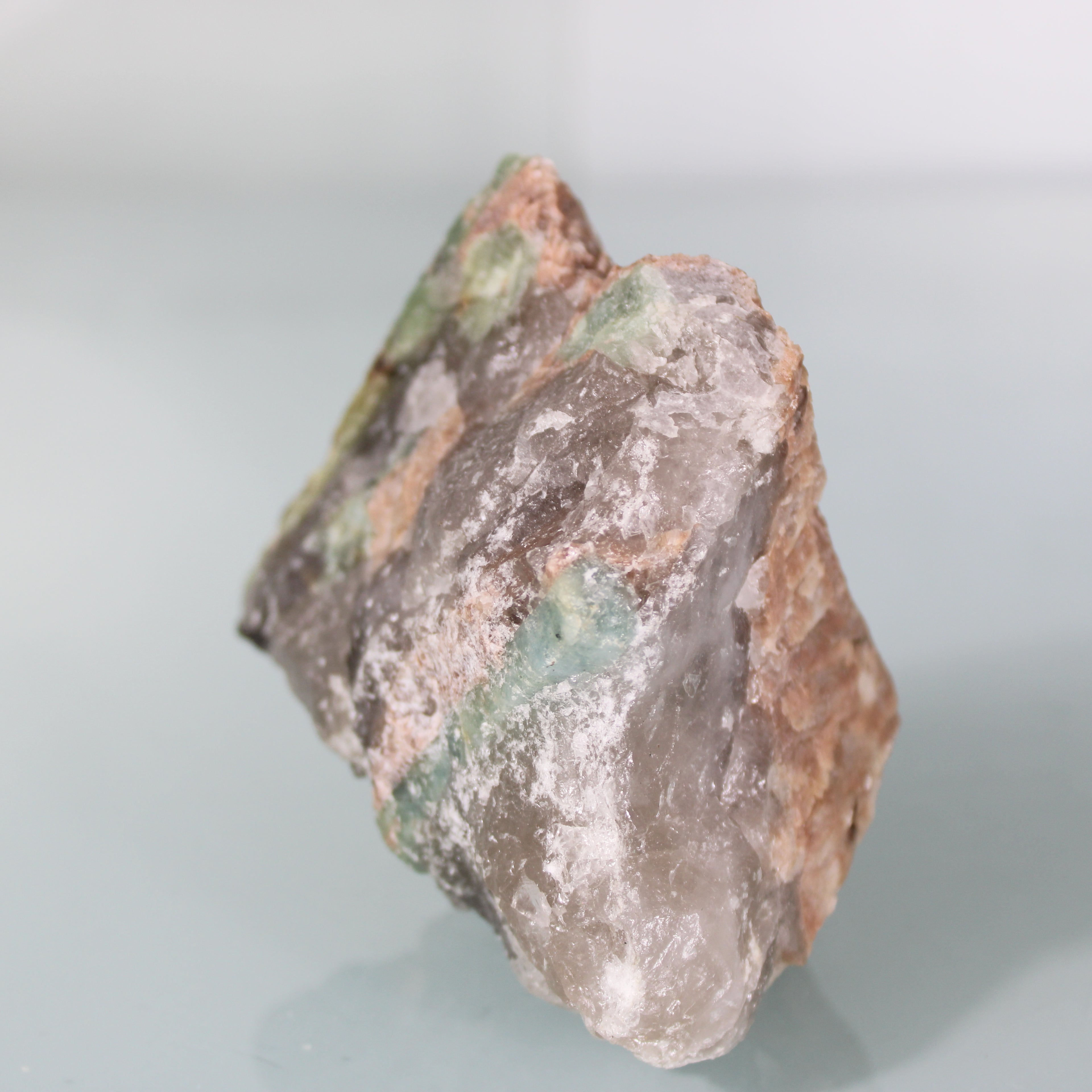Raw Block with Aquamarine Inclusions in the Matrix