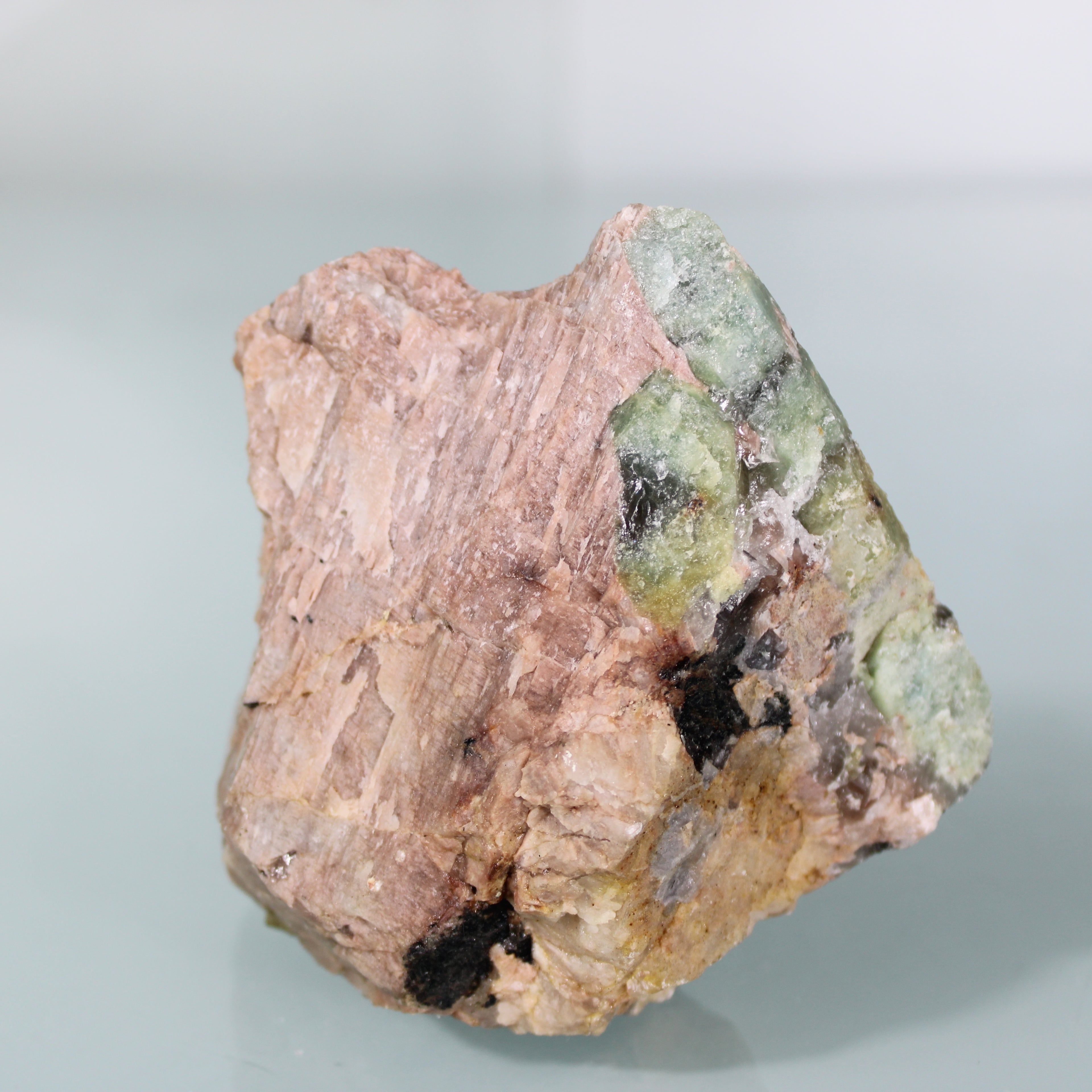 Raw Block with Aquamarine Inclusions in the Matrix