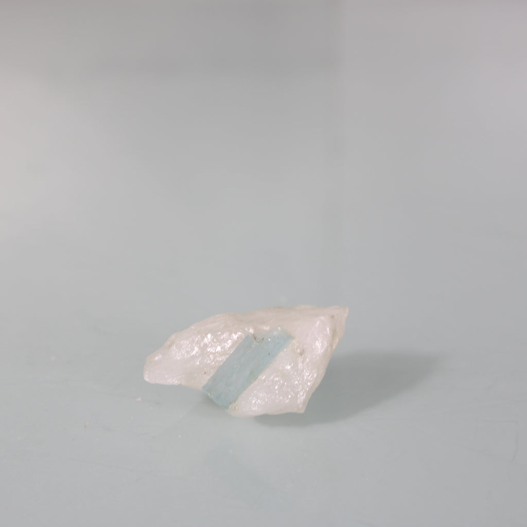 Aquamarine in Quartz Matrix