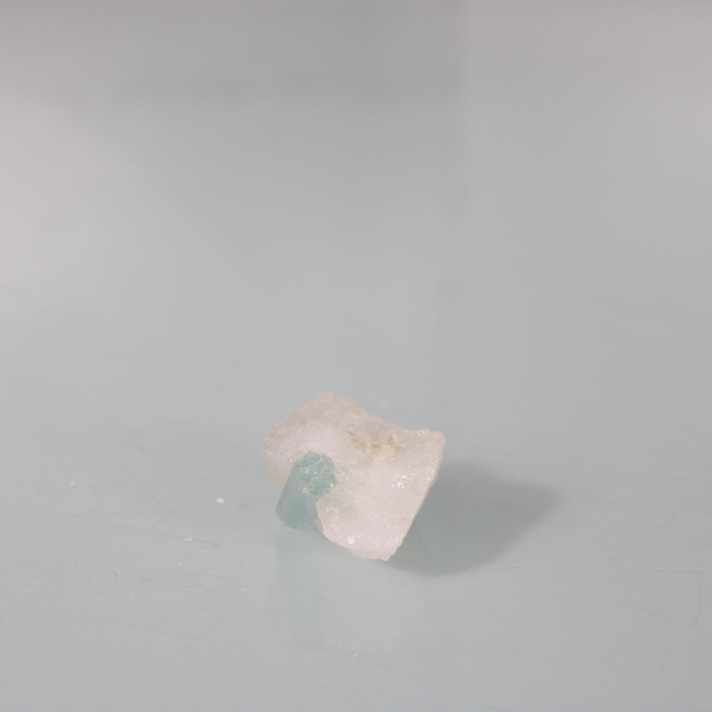 Aquamarine in Quartz Matrix