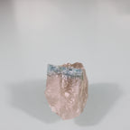 Cristal de Água-Marinha em Quartzo Rosado Natural – Delicadeza com Profundidade