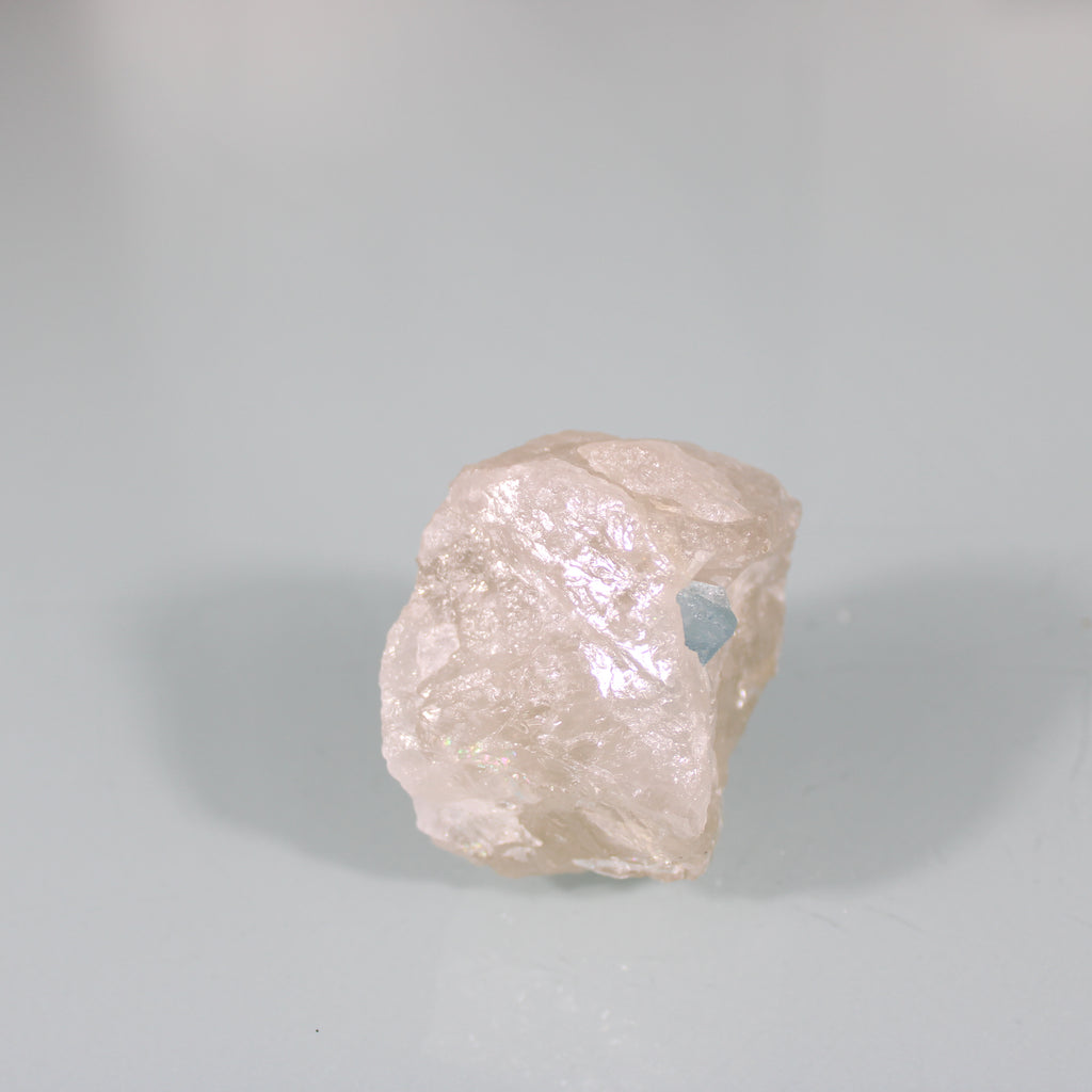 Aquamarine Set in Translucent Matrix – Natural Piece with Visible Inclusion