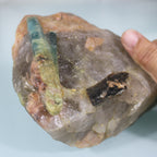 Bloco Mineral com Água-Marinha - Cristalizações Visíveis em Matriz